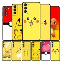 case cover for samsung galaxy note 10 20 8 9 10 ultra f12 f22 m30s m11 m22 5g matte capinha pokemon characters pokeball