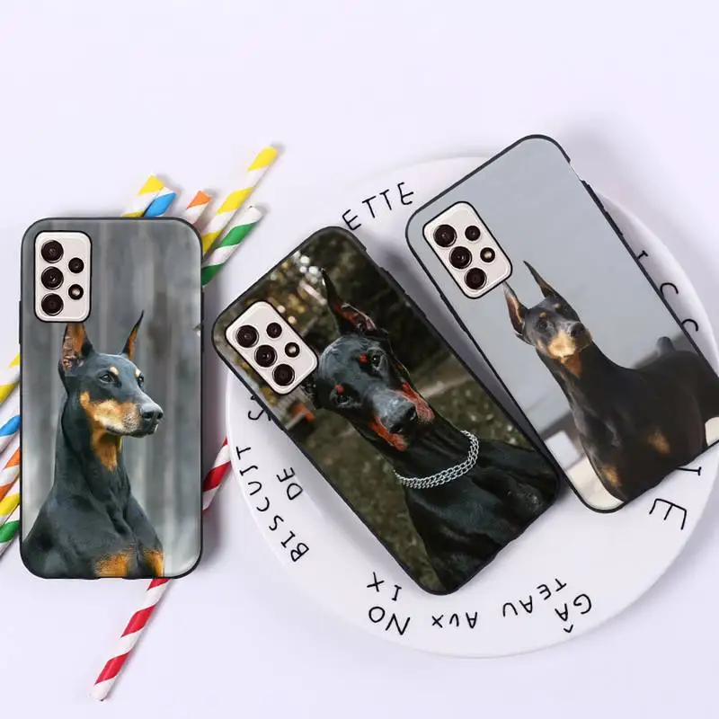 

Doberman Pinscher Dog animal Phone Case For Samsung galaxy A S note 10 12 20 32 40 50 51 52 70 71 72 21 fe s ultra plus
