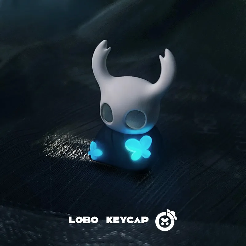 Фото Коллекционная кастомная прозрачная кейкап-фигурка Хорнет из Hollow Knight с подсветкой для механической клавиатуры, подарок для геймеров ПК №3