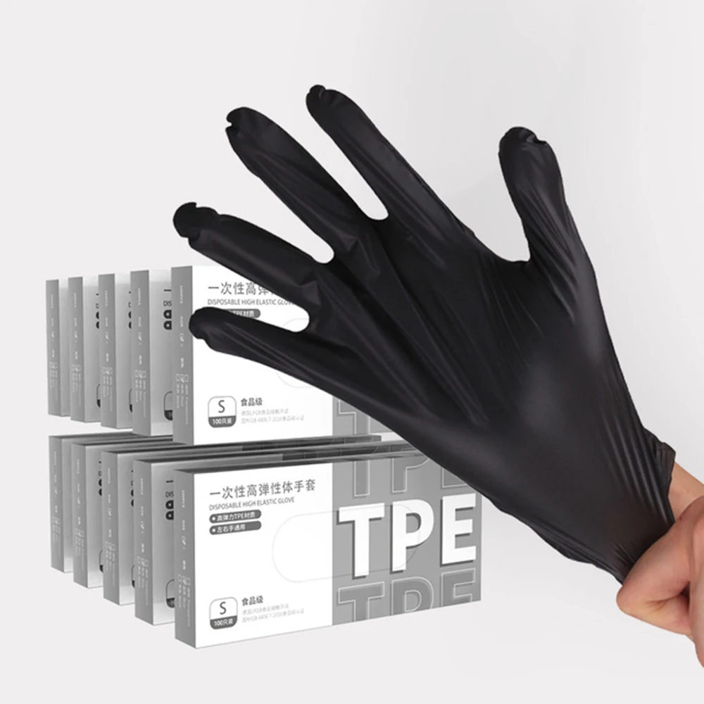 

TPE Disposable Gloves 10box/500pairs Household Thickened Cleaning Gloves Kitchen BBQ Food Grade Disposable Gloves Powder Free