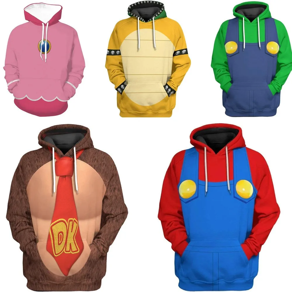 Детские спортивные толстовки TAKARA TOMY с рисунком Марио 6-12 лет