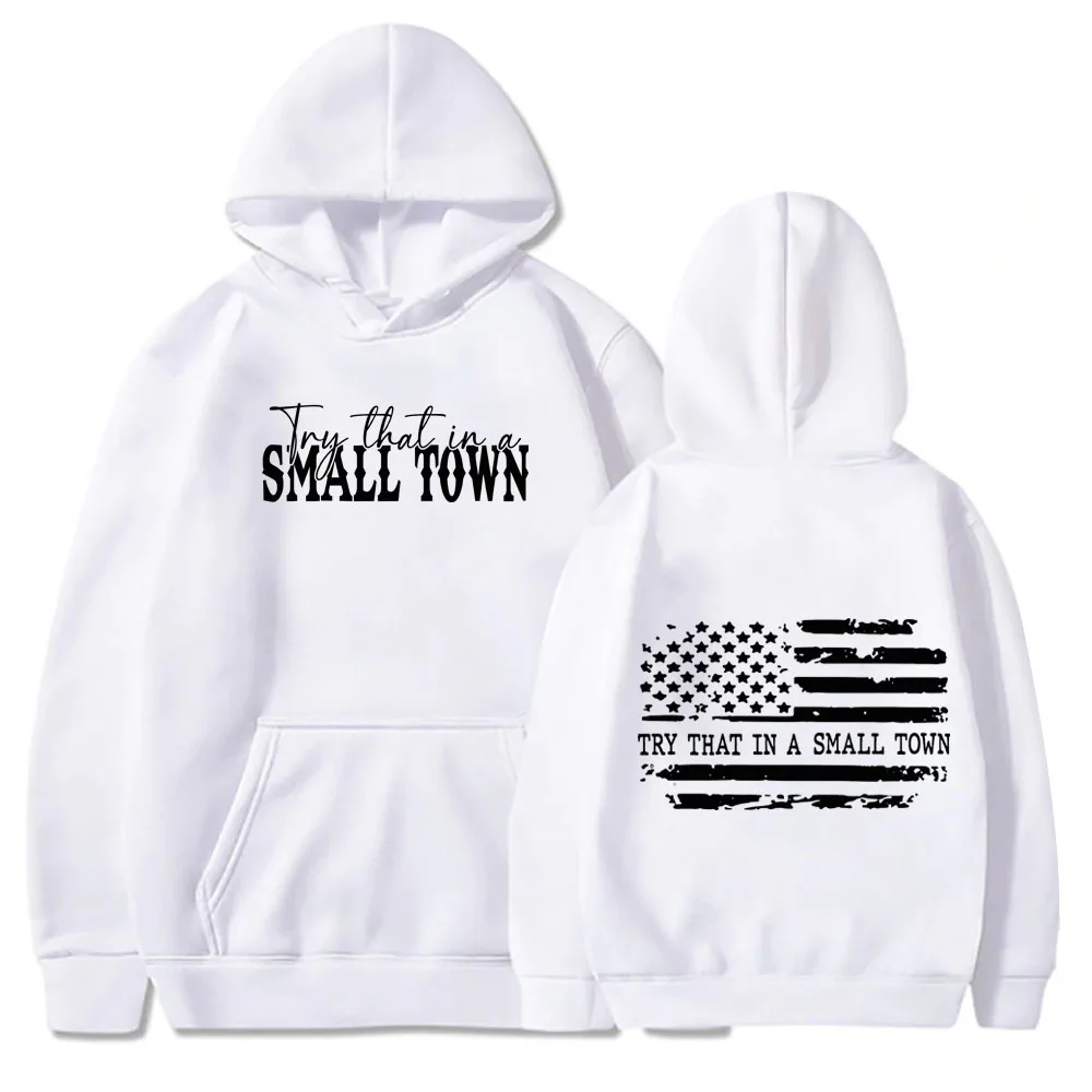 Толстовка с капюшоном Try That In A Small Town толстовка кантри-музыкой мужской и женский