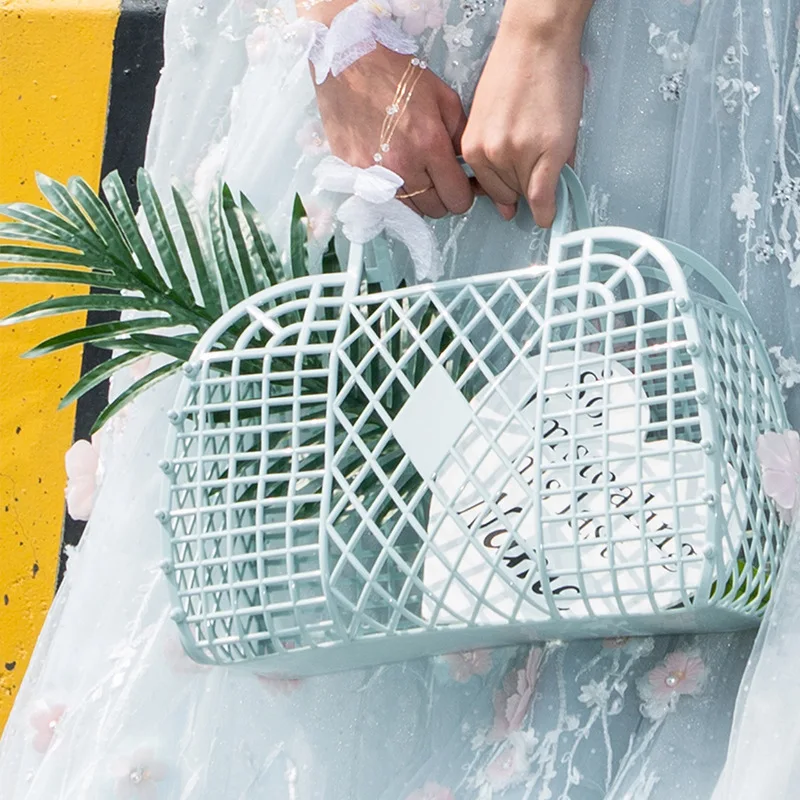 

Large Bathroom Laundry Basket Foldable Mesh Portable Plastic Bathroom Laundry Basket Assemble The Wash Basket Reusable shopping