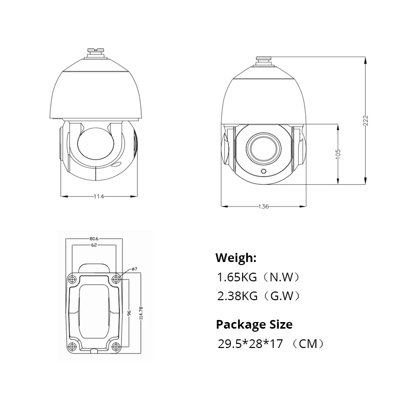 Продажа Камера видеонаблюдения 36X PTZ 4K, уличная камера безопасности с зумом, POE, сенсором SONY 20 кадров в секунду, H.265, совместима с Hikvision