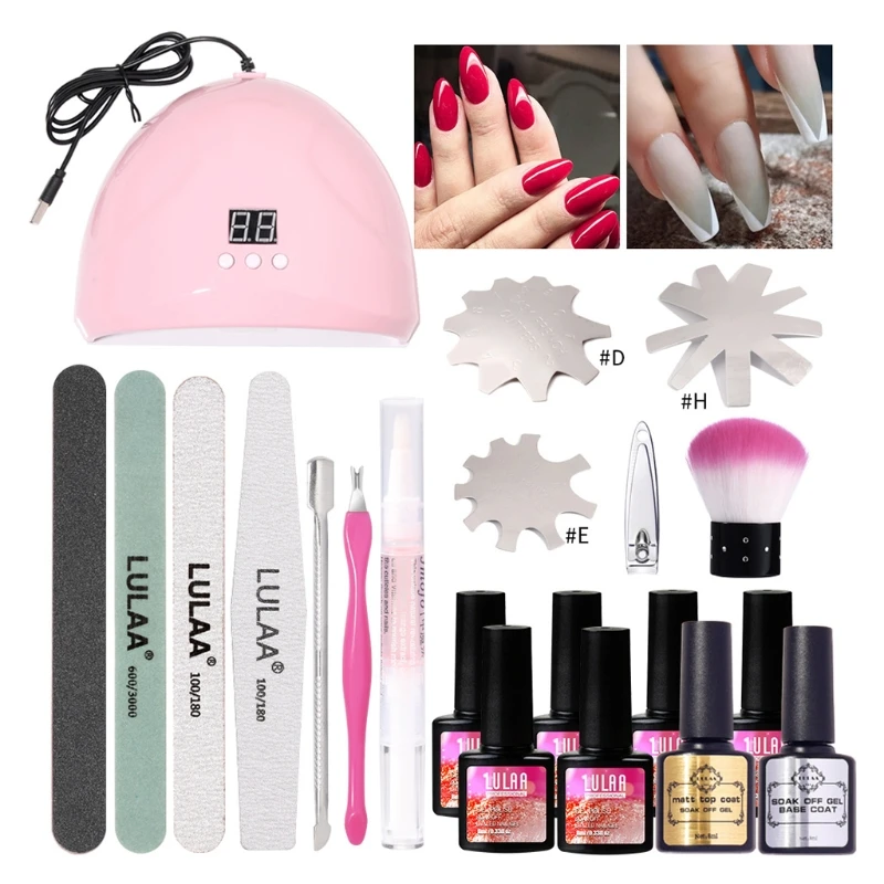

Gel Nail Polish Kit with Uv Led Nail Lamp for Beginners Gel Nail Polish K3NE