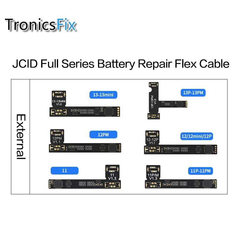 

JC V1SE Battery Repair Board Flex Cable for IPhone 11-13 Pro Max Batteries Pop Ups Widows Error Warning Removing Programmer