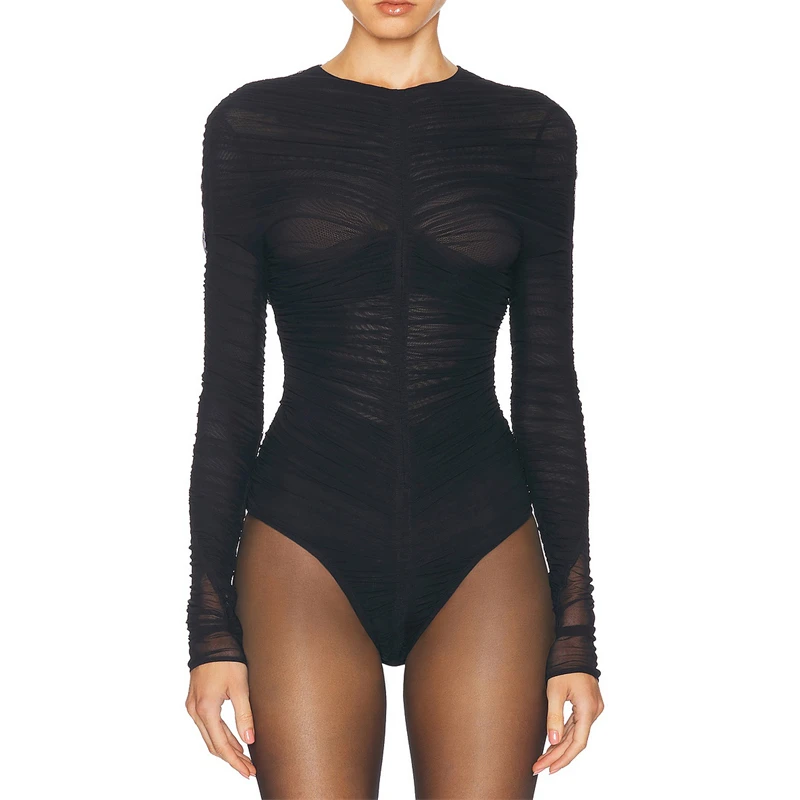 2025FW новая женская легкая футболка с круглым вырезом и длинными рукавами y2k модная