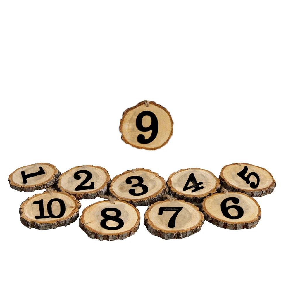 

Slice Decor Hanging Ceiling Wooden Decoration Wedding Decorations Wood Tree Number Table Numbers Centerpieces Ideas