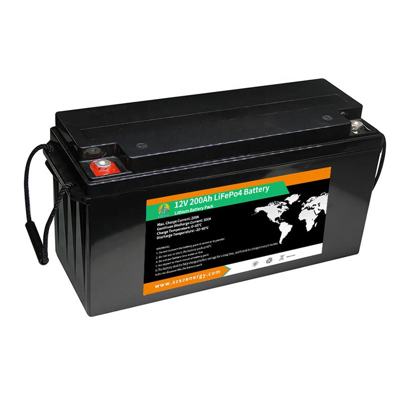 

LiFePO4 Solar System 12V 100Ah 200Ah For Power Wall Supply Rechargeable Lithium Ion Batteries