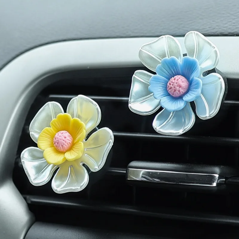 

Car Air Oulet Flower Perfume Clip Interior Air Freshener Aromatherapy Clip Decoration Air Conditioning Flower Ornaments Clips