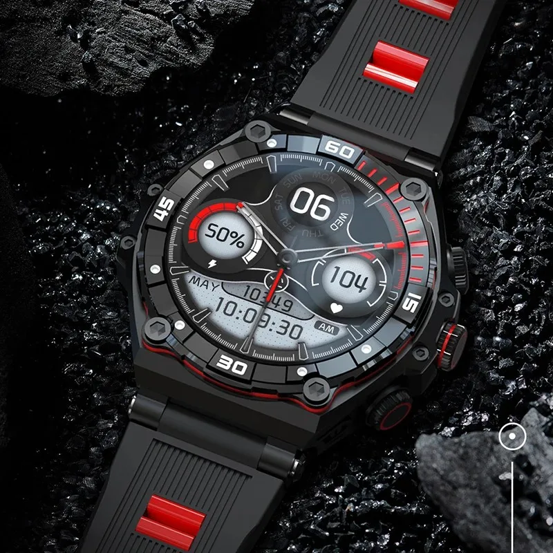 

1.43inch 466*466 HD AMOLED Display Bluetooth Call Smart Watch 700mAh Extra Long Standby Big Battery IP68 Waterproo Smartwatch