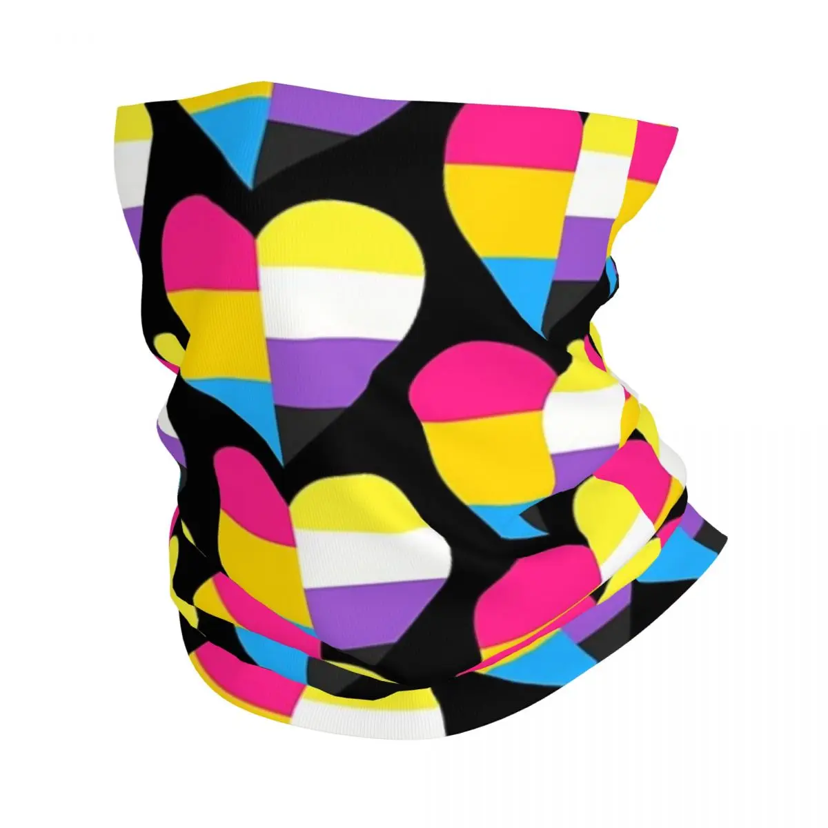 Повязка на шею Pan And nondouble Pride в форме сердца шарф с принтом Теплый головной убор