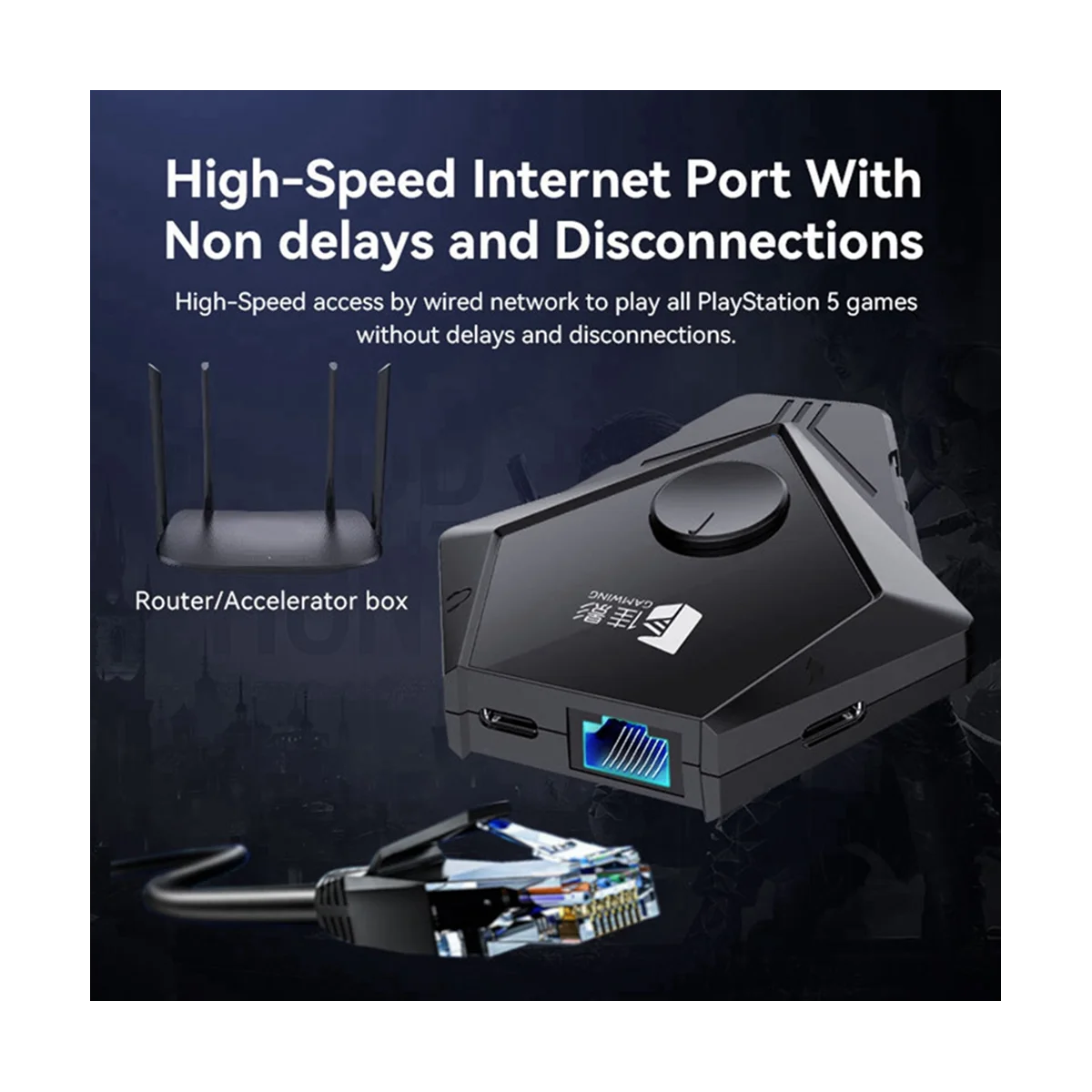 

Контроллер GAMWING для PS5Dog, контроллер для XBOX/PS4/SWITCH игр, конвертер для клавиатуры и мыши