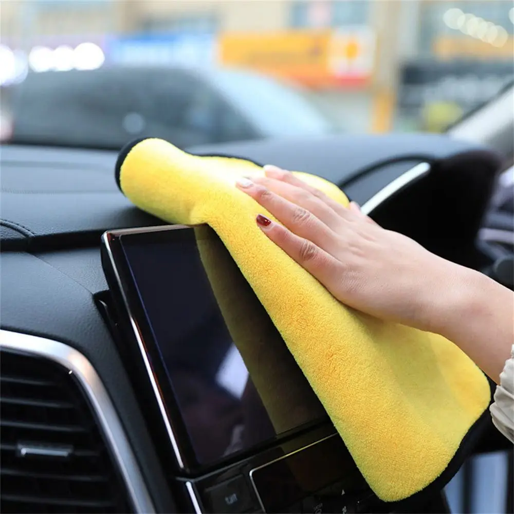 

Motorcycle Car Double-sided Velvet Car Wash Towel Dishcloth Microfiber Towel Cleaning Drying Cloth