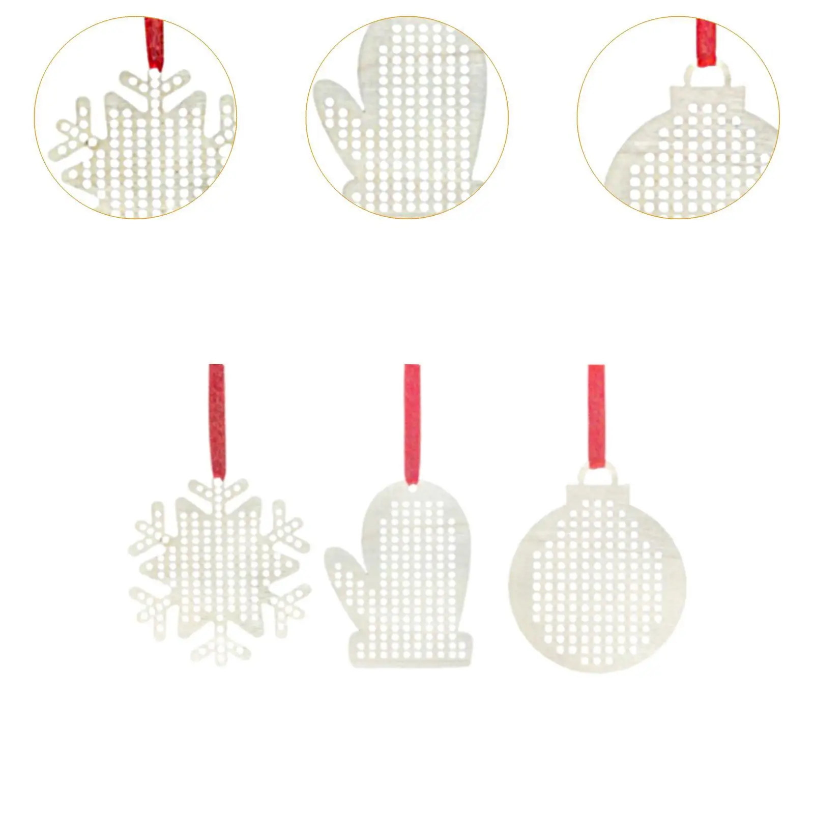 3 шт. деревянные наборы для вышивки крестом детей рождественские педанты сделай
