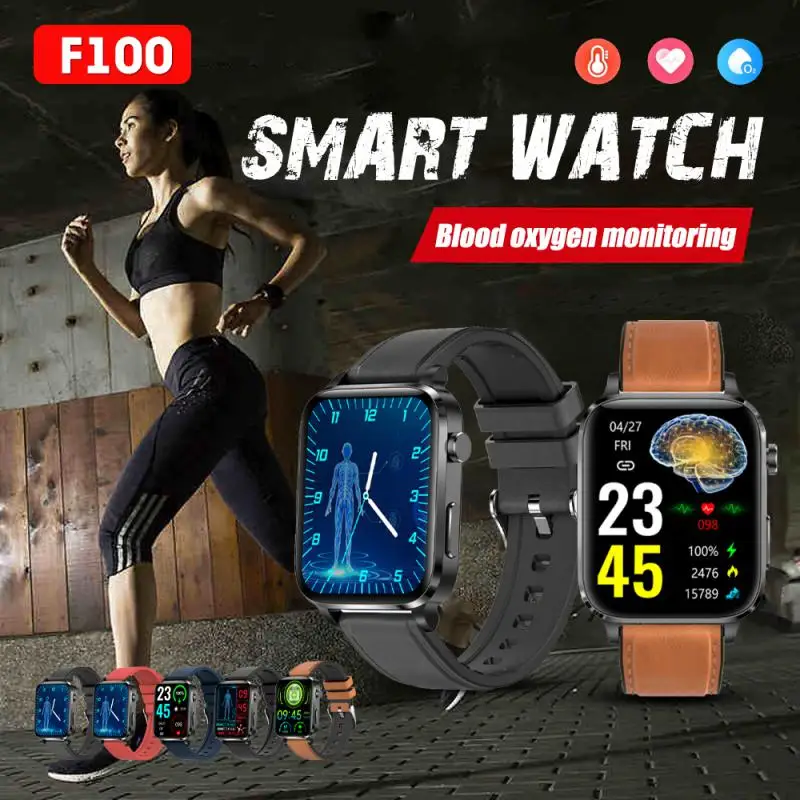 

F100 Smart Watch 1.7inch IPS HD TFT PPG Blood Oxygen 24H Heart Rate Health Monitoring Call Reminder Sleep Tracking Magnetic Char