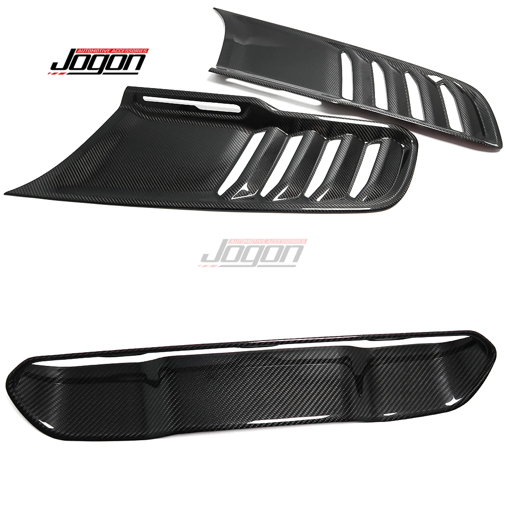 2 шт. бампер для переднего капота автомобиля из углеродного волокна Dodge RAM 1500 TRX