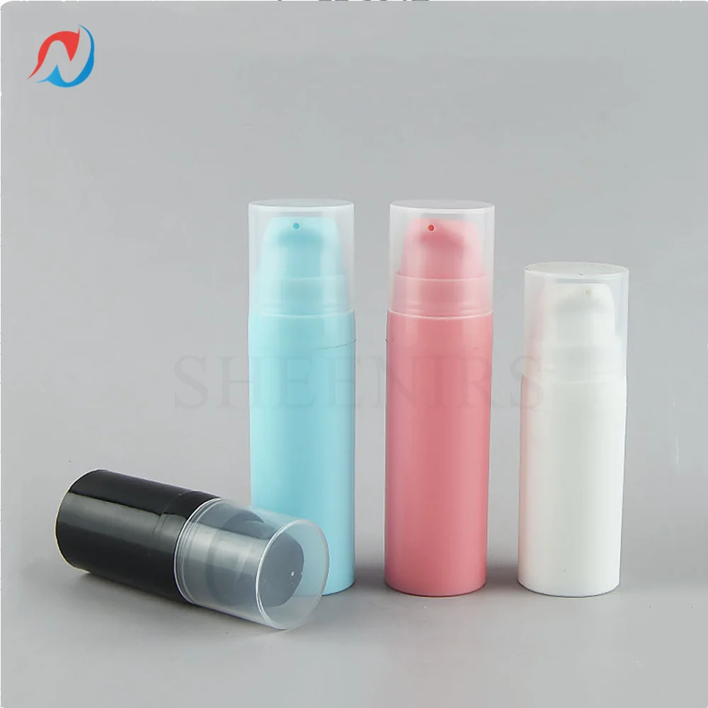 

50/100pcs 5ml 10ml 15ml Empty Airless Pump Bottles Mini Lotion Vacuum Cosmetic Containers Make up Travel Emulsion Bottle 20pcs