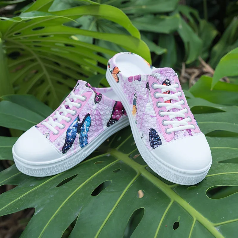 Женская Повседневная Обувь На Плоской Подошве Дышащая Летняя Модная Удобная