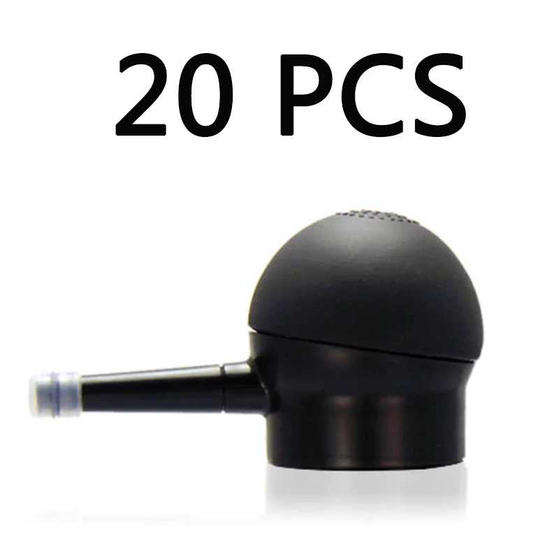 20pcs Hair Nozzle Applicator  Portable Hair Building Fiber Powder Spray Applicator Extension Nozzle Pump for hair fiber