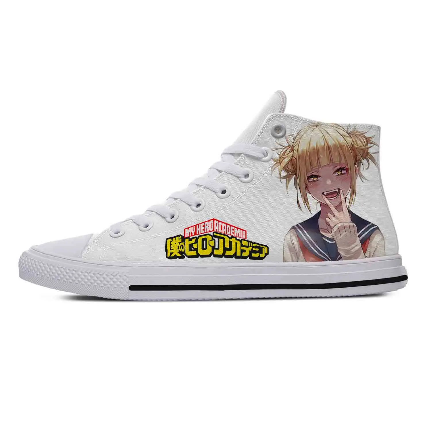 

Hot Anime My Hero Academia High Top Sneakers Mens Womens Teenager Fashion Casual Canvas Running Shoes 3D Print Lightweight shoe