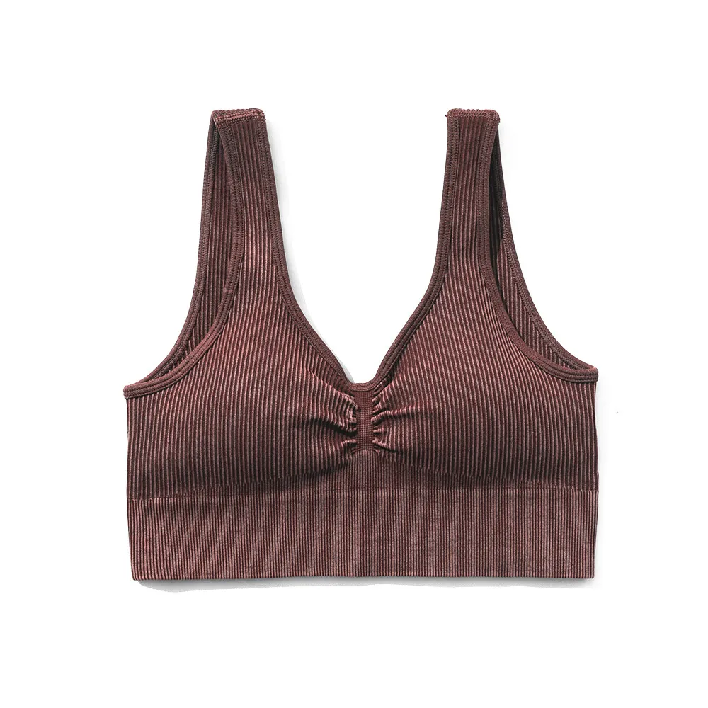 Knitted Workout Set Seamless Washed Bra Crop Top Shorts Set Sport Leggings Workout Outfits Gym Suits Fitness Clothing Women