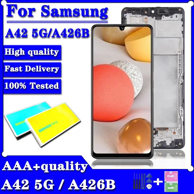 

100% Test LCD For Samsung A42 5G LCD display A426B lcd with Touch Screen Digitizer Assembly For Samsung Galaxy A426 LCD display