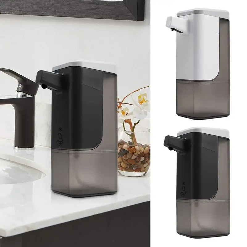 

Wall Mount Soap Dispenser Wall Mount Touchless LED Hand Soap Dispenser Self Adhesive 600ml Large Capacity Dish Soap Dispenser