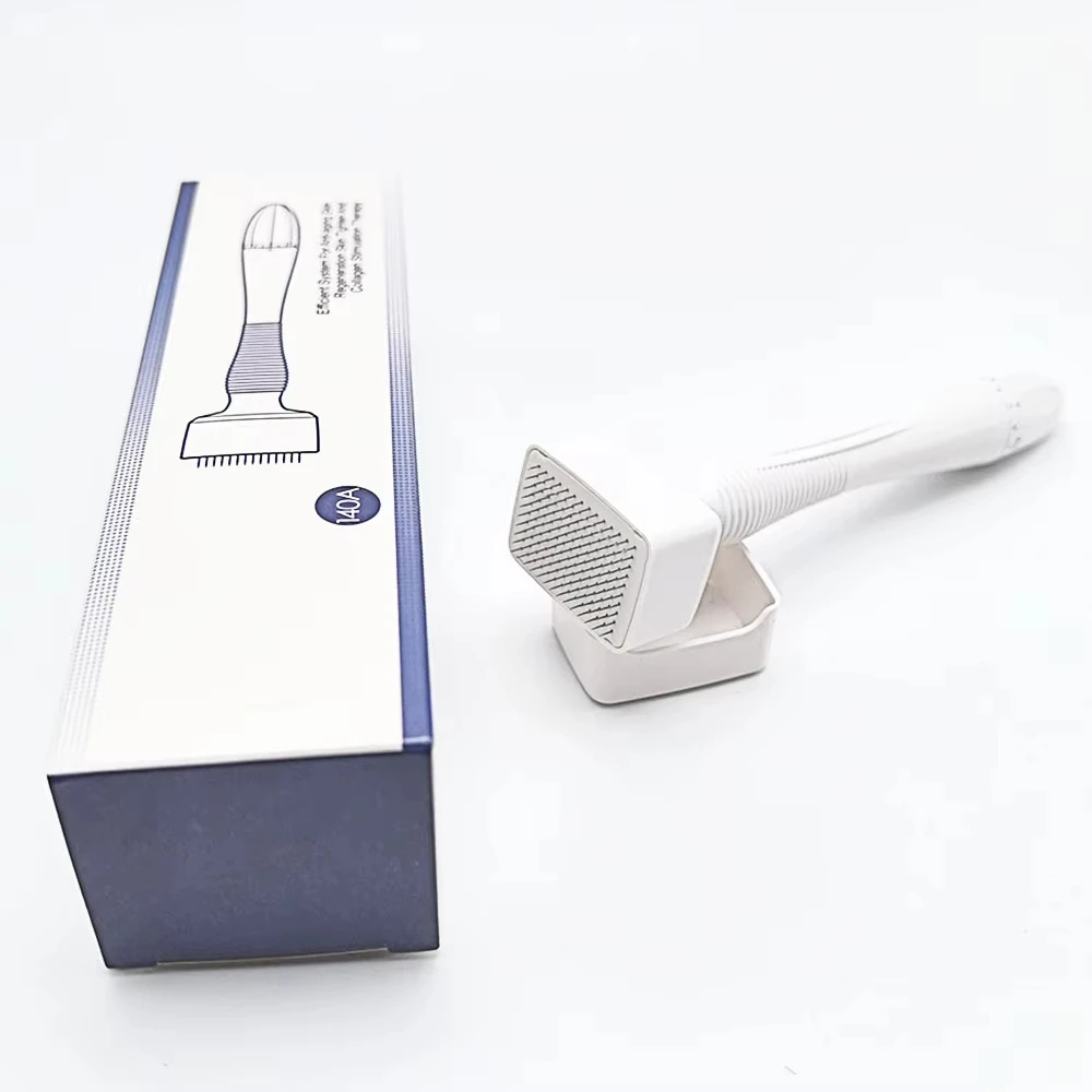 140A Derma Stamp Microneedling Роликовый массажер для лица Регулируемая титановая длина иглы Уход за кожей Уход за бородой Волосы на коже головы (art.: 3920d286aaede) - 3920d286aaede