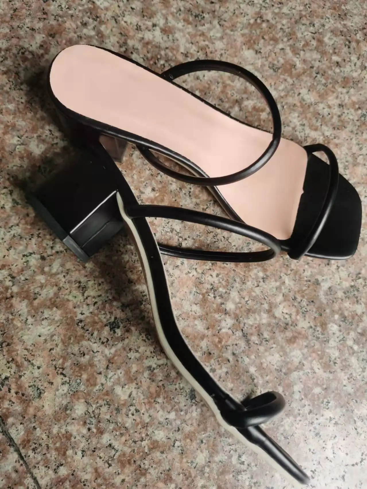 

Slippers Women 2022 Summer New Fashion Square Head One Word Sandals And Slippers Women Thick Heels Medium Heel Slippers Women