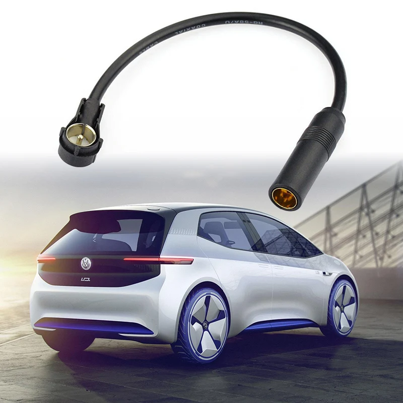 Автомобильная AM FM DAB радиоантенна фотосессия адаптер 20 см разъем DIN 41585 к разъему