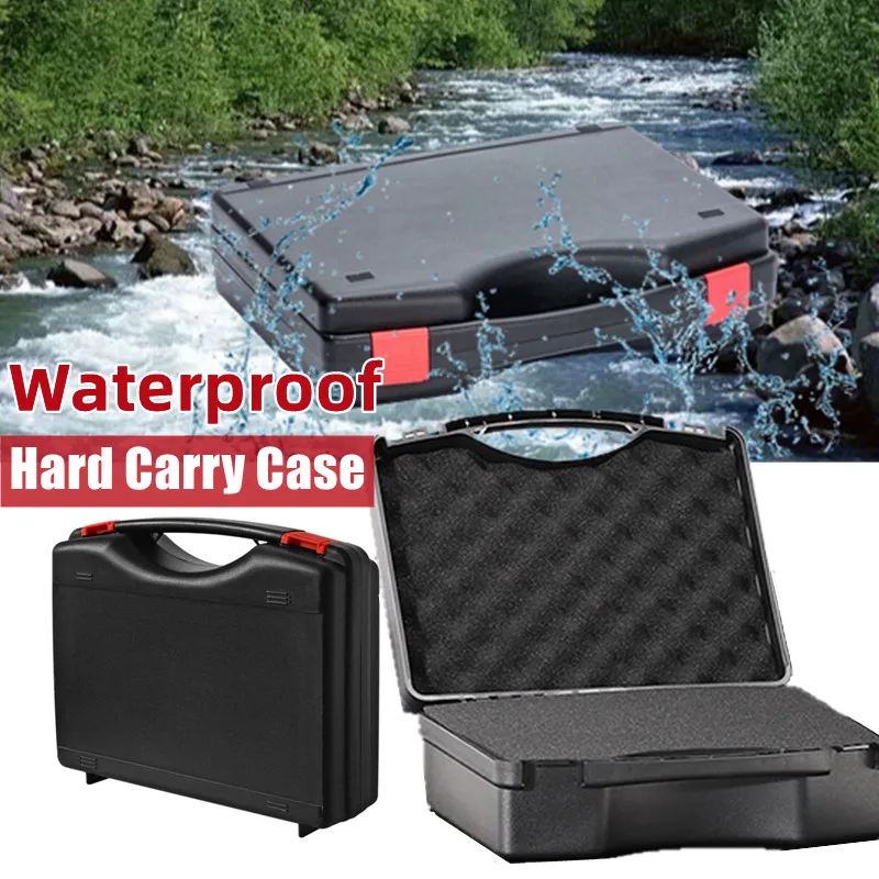 Plastic ToolBox Safety Equipment Instrument Case Portable Dry tool Box Notebook Storage Box Outdoor Tool Case with pre-cut foam