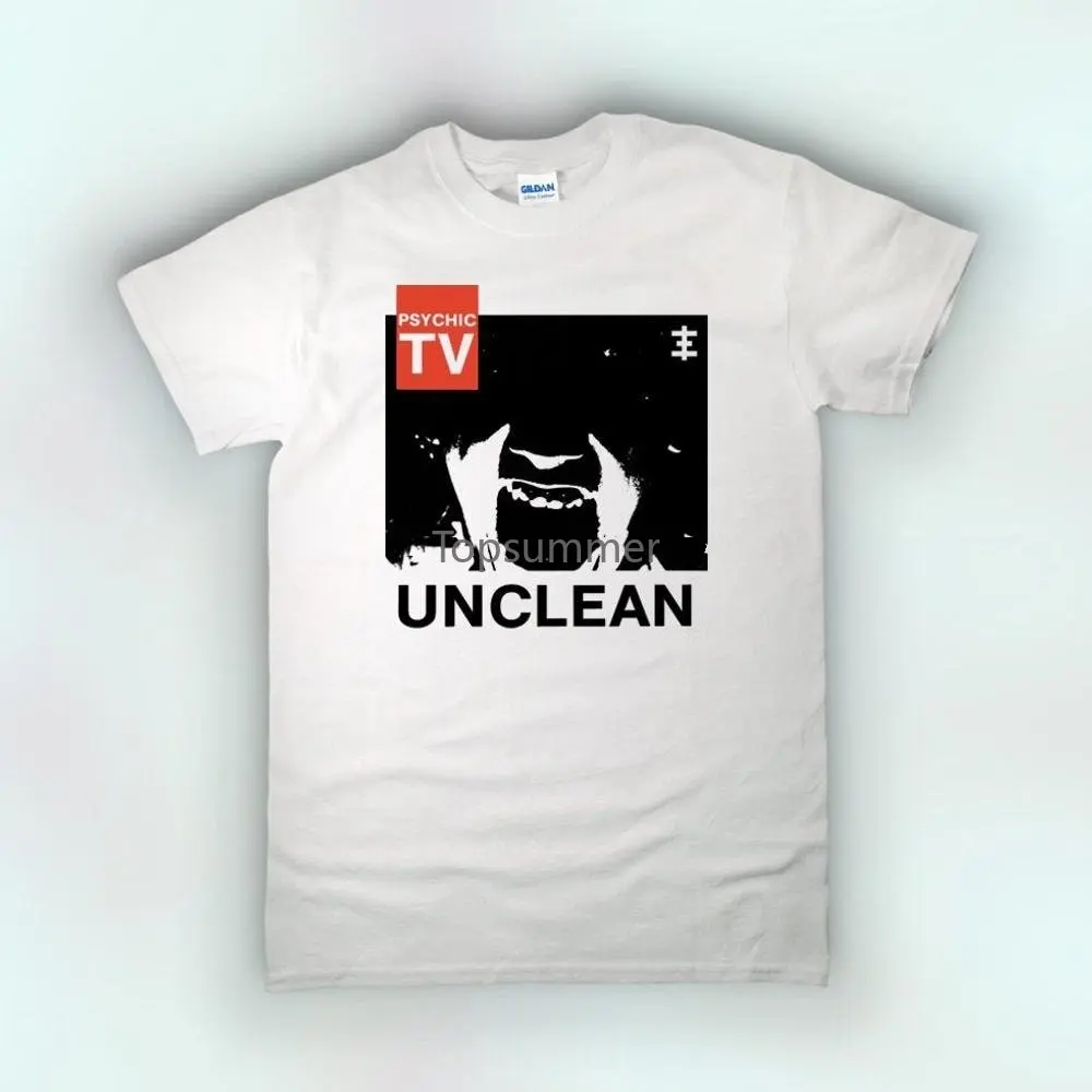 

Unclean Psychic Tv Shirt Coil Skinny Puppy Industrial Goth Death In June Throbbing Gristle Aphex Twin Current Cabaret Voltaire