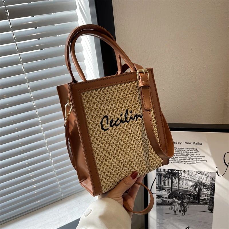 

с доставкой Luxury Tote Simple 2022 Winter Trend Brand Shoulder Bags for Women PU Leather Crossbody Bag Female designer handbag