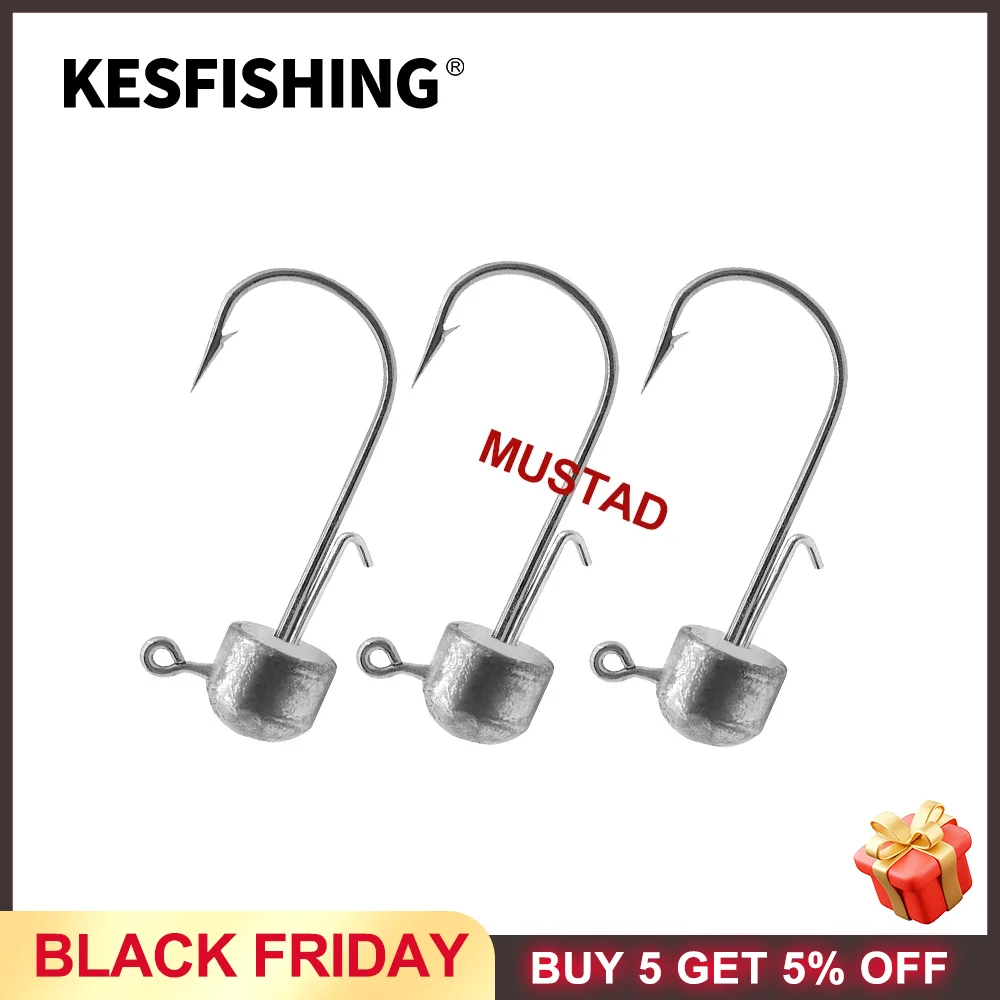 Крючок KESFISHING Mustad из высокоуглеродистой стали 1.5g 2g 3g 5g 6g 10g 14g 18g рыболовный джиг
