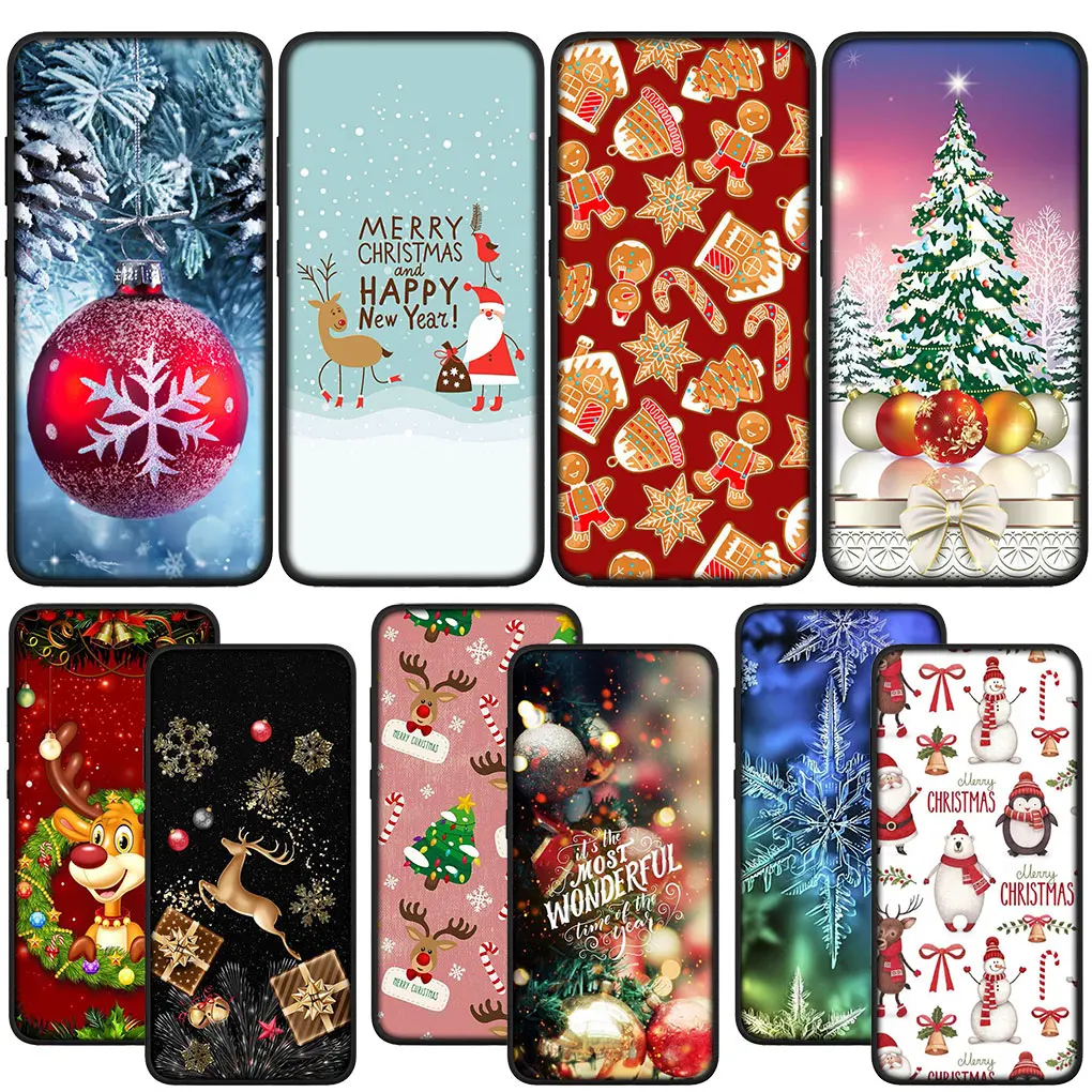 Рождественская елка с оленем украшение в виде снега для Realme C2 C3 C12 C25 C15 C21Y C25Y C21 C11 C31