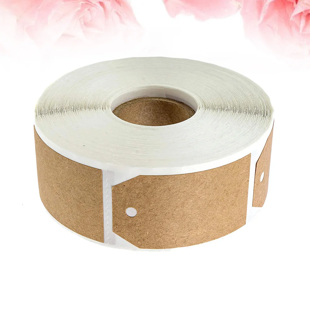 Самоклеящаяся наклейка пустые этикетки наклейки из натуральной бумаги