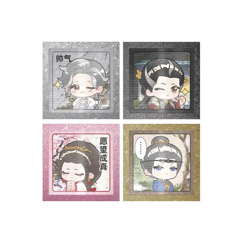 Официальные аниме-иклы Fortune Da Meng Gui Li Zhao Yuanzhou Hou Minghao Wen Xiao Duling Cosplay Mini Shikishi Act Paper