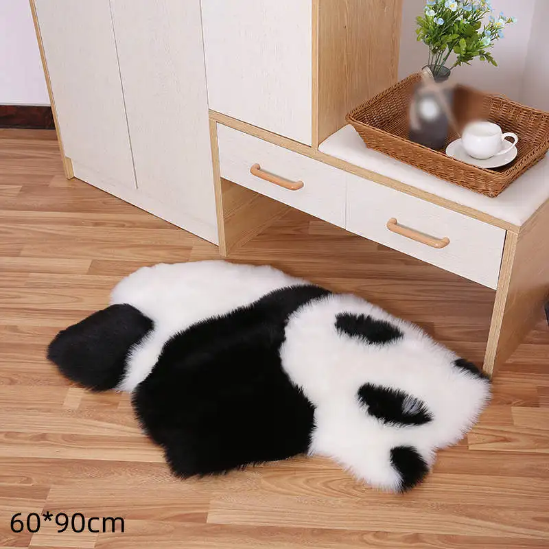 

Home non-slip Carpet Cute Cartoon Koala Panda Imitation Wool Plush Floor Cushion Tpestry Office Carpet