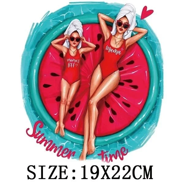 Термонаклейка на одежду футболка с принтом для мамы и папы одежда девочек