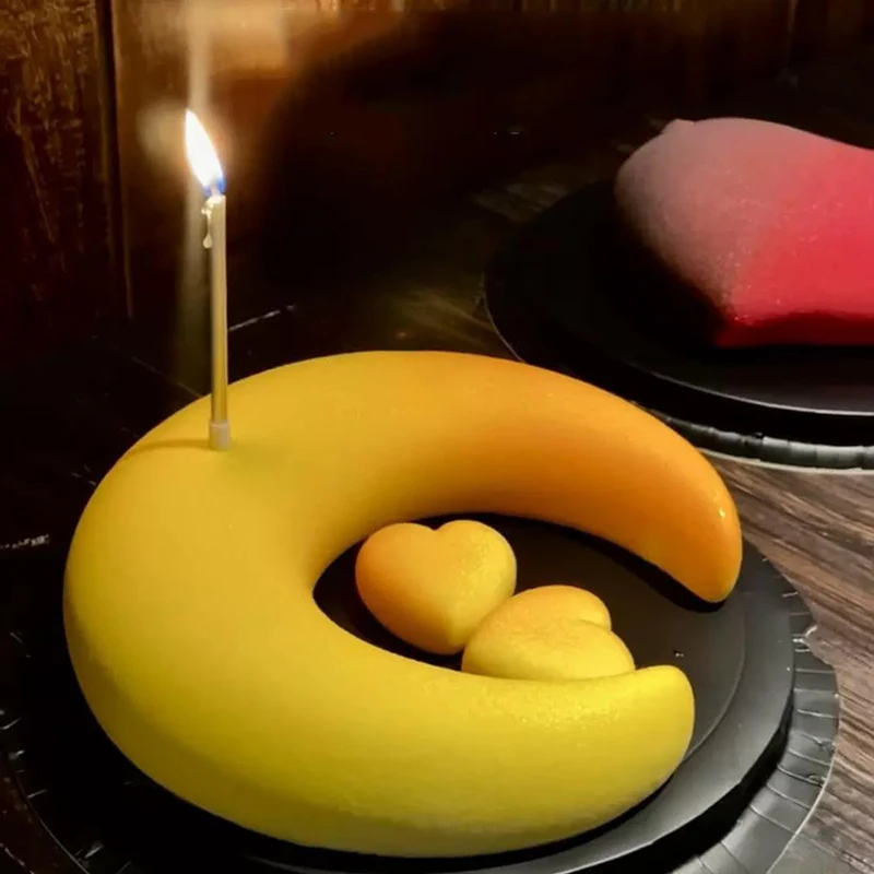 3D фотоформа для выпечки тортов силиконовая форма в виде лунного света