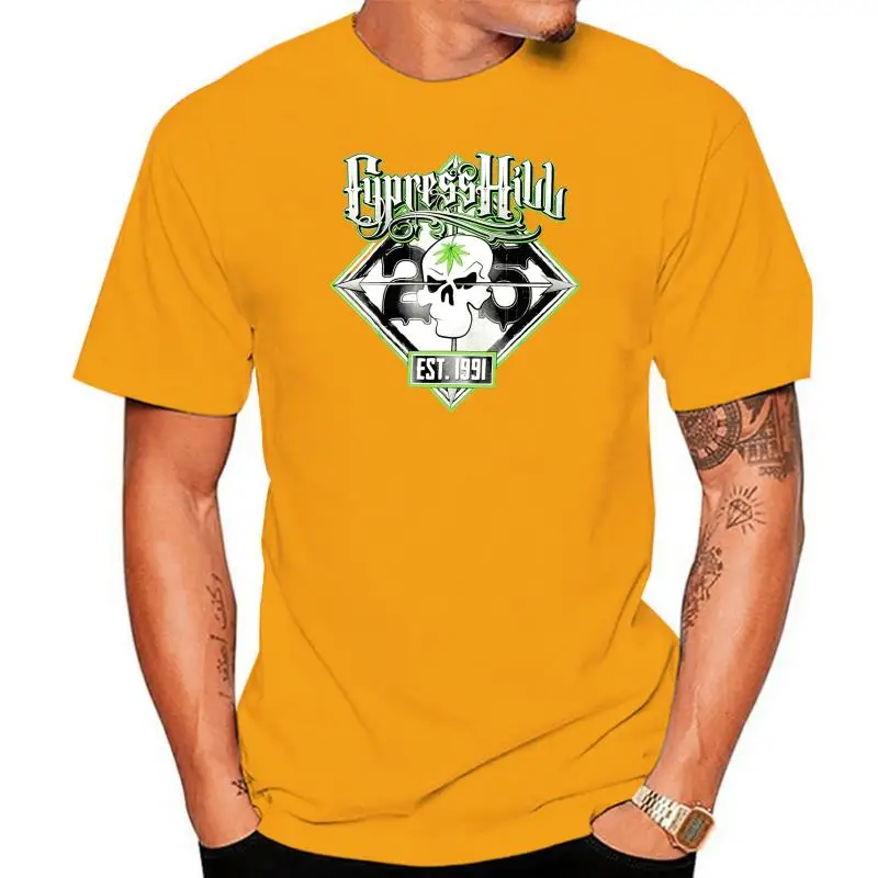 Cypress Hill men's Est. 1991 футболка Черная крутая Повседневная |