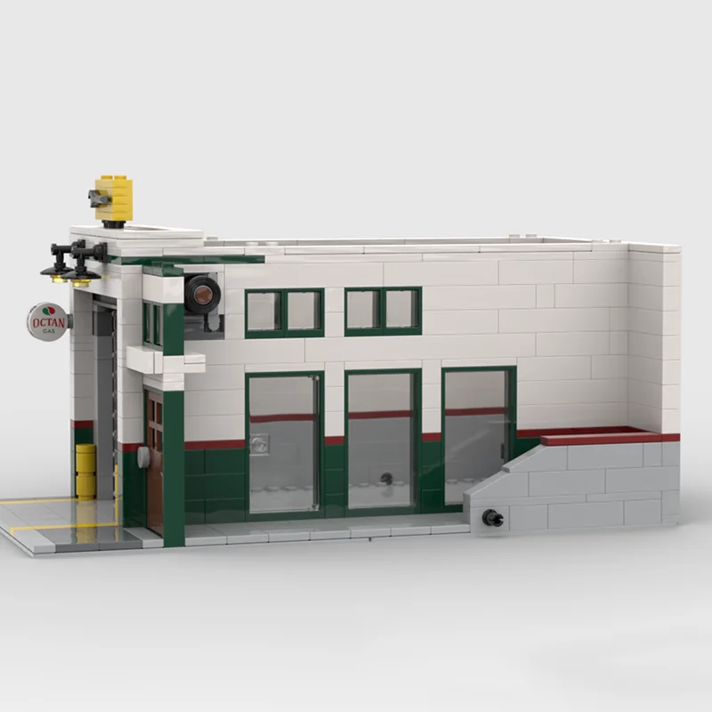 Конструктор Moc Building Blocks Modular Main Street Garage - Модель углового гаража в новом исполнении, технологичный набор для сборки, строительная игрушка (art.: 3920d9fdef4cd) - 3920d9fdef4cd