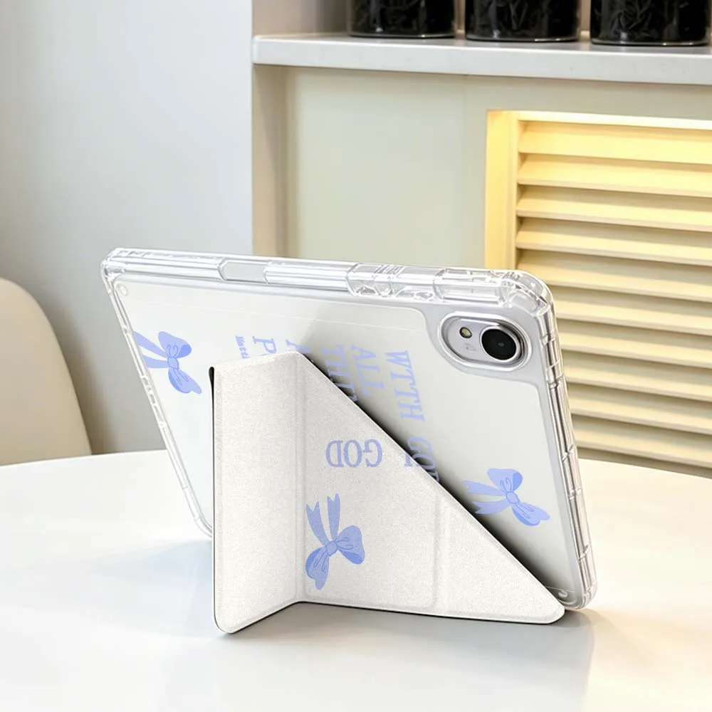 Фото Сине-розовый чехол с бабочками для Huawei Honor Matepad Pad X10 X9 GT Pro V9 9 Air SE 12X 11.5 11 13.2 11.5s дюймов, складной чехол для планшета №2