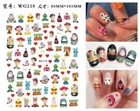 3d anime toy story the lion king simba nail stickers nail sliders nail parts donald duck mickey stickers nail art supplies