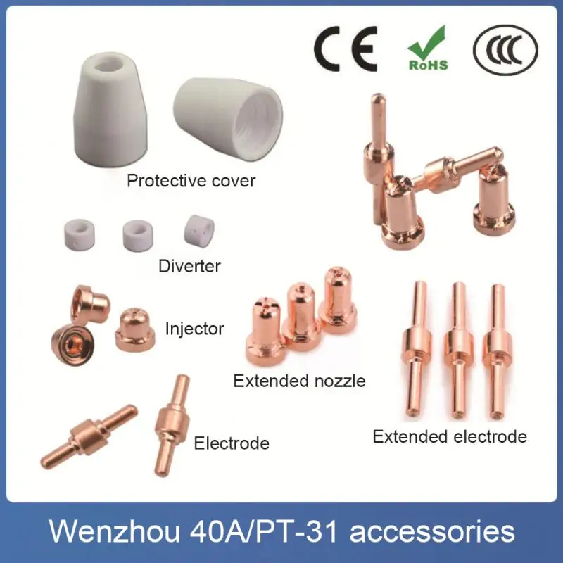 

Welding Tools Welding Material Tip Electrodes & Nozzles Kit Plasma Cutter Electrode Nozzle Protective Cover Shunt Pastry Nozzles