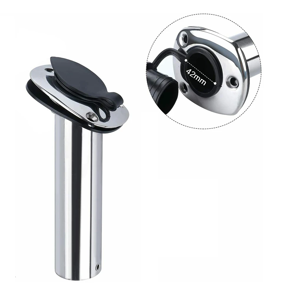 

Stainless Steel Flush Mount Boat Fishing Rod Holder 30 Degree Rod Pod for Marine Boat Yacht