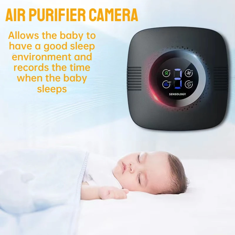 

1080P Air Purifier Camera HD Mini Camera WIFI Negative Ion Air Sterilizer Camera Motion Detection Home Security Nanny Camera