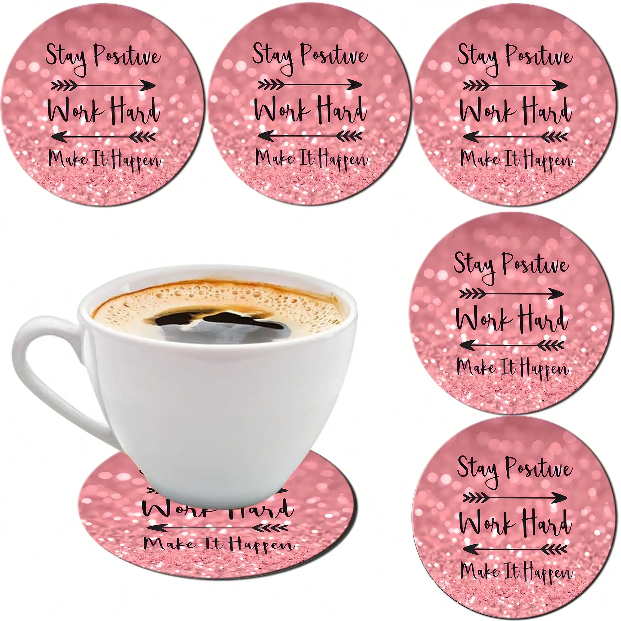 6 Упаковок Акриловый Подстаканник Круглая Пластиковая Подставка В Современном