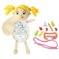 3d organ stuffed toy human body anatomy awareness teaching tools soft plush doll physiological educational toy for kids home